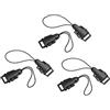 PATIKIL 6pz Fotocamera Cinghia orings Connettore Collo Spalla Cinghia Nero | Fibbia Adattatore, ABS Plastica, Sgancio Rapido, per Esterno Fotografia Fotocamera Binoculare Occhiello