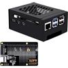 GeeekPi Alloggiamento in metallo con scheda periferica N07 M.2 NVMe SSD Pip PCIe per Raspberry Pi 5, supporto M.2 Key-M NVMe SSD 2230/2242/2260/2280