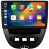 hizpo Android 13 Autoradio 10.1 Pollici Touch Screen 4 Core per Peugeot 107/Toyota Aygo/Citroen C1 2005-2014 WiFi CarPlay/Android Auto Bluetooth 4G SWC GPS RDS 2GB + 64GB