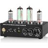 Nobsound HiFi 6E2 Preamplificatore a valvole Phono Preamp per giradischi MM/MC Amplificatore per cuffie