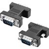 MEIRIYFA 9Pin RS232 DB9 Adattatore di genere Changer D-SUB DB9 9 Pin maschio a maschio seriale convertitore - 2 Pack (M-M)