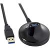 NFHK Cavo di prolunga USB 3.0 tipo A maschio a femmina per docking station, 80 cm
