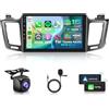 Inefala 2+64G Stereo per Toyota RAV4 2013-2019 Android 15 con Wireless CarPlay Android Auto, 10 Pollici Auto Radio Soporta Bluetooth WIFI 28UI GPS FM DSP SWC AHD Telecamera Posteriore