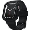 elago Custodia Armor con Cinturino Compatibile con Apple Watch 7/SE/6/5/4, Compatibile con iWatch 45mm 44mm 41mm 40mm, Cover Protettiva Militare Bumper con Banda Sportiva, Protezione