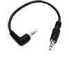 System-S Cavo audio jack 22 cm 3,5 mm TRS maschio a maschio angolo AUX nero