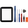Vvsialeek Lente di ricambio per schermo frontale in vetro esterno con Apple Watch Series 4/5/6 44 mm [6.2] (No LCD Screen and Touch Digitizer) con toolkit