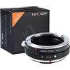 K&F CONCEPT Adattatore per Obiettivi Compatibile con Sony Alpha A-Mount (e Minolta AF) e Micro Quattro Terzi (MFT, M4/3)