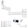 lemgyiamz Supporto Proiettore a Soffitto Pieghevole, Supporto Proiettore a Parete, Staffa Proiettore Soffitto Regolabile con Rotazione a 360°, Staffa in Metallo con Vite da 1/4 Per Home Cinema, Sala Giochi