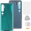 YHX-OU Copribatteria per Xiaomi Mi Note 10 / Mi Note 10 PRO/Mi CC9 PRO, Cover Posteriore per Batteria Posteriore + Strumento di Montaggio + Attrezzi da smontare (Verde)