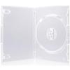 Amaray Custodia singola trasparente per DVD/CD/BLU RAY, alta qualità, dorso da 14 mm, etichetta rossa di sicurezza