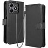 RonRun RonRon Cover Blackview Wave 8/ Wave 8C Libro, Flip Custodia Portafoglioin Pelle, Antiurto case per Blackview Wave 8/ Wave 8C, Nero