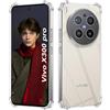 ISOI - Cover compatibile con Vivo X300 Pro Custodia, con Paraurti Airbag Antiurto Protezione Completa, Case Protettiva in Silicone TPU Ultrasottile e Morbido - Trasparente