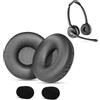 Gobelieve Cuscinetti auricolari di ricambio Compatibile con Plantronics Savi W720 W710-M Mono Headset Cuscinetti per cuffie con Pelle proteica