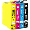 SHUOLEI 503 XL Cartucce d'inchiostro Compatibili con Epson 503XL 503 Multipack per Expression Home XP-5200 XP-5205 WorkForce WF-2960DWF WF-2965DWF (4-Pack)