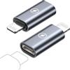 KINPEE Adattatore USB C a Lightning 2Pezzi, Adattatore USB C Femmina a Lightning Maschio Ricarica Rapida Supporta Ricarica e Sincronizzazione Dati per iPhone 14/13/12/11/iPad/Airpods,Non per Cuffie/Audio/OTG