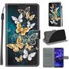 KENHONER Custodia per Huawei Mate 20 lite, Farfalla