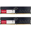 Gigastone 【DDR5 RAM】GIGASTONE 32GB Kit(2x16GB) DDR5 5600MHz PC5-44800 CL 46-46-46-90 1.1V UDIMM 288pin Unbuffered Non ECC Ideale PC Desktop alta prestazione Memoria Upgrade