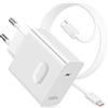 ACOCOBUY Caricabatterie rapido da 100 W per Honor 400 200 600 Lite Magic 8 7 Pura 70 Pro Caricabatterie rapido USB-C PD e cavo USB C a C 1 m per Honor Magic 7 6 5 Lite V5 V3 X5c X6b X6c X7c X8d Pad 10 X9a X8a