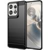 TingYR Cover per Motorola Edge 50 PRO, Ultra Sottile di Gomma, Ottima Cover Antiurto TPU Flessibile, Custodia Case per Motorola Edge 50 PRO Smartphone.(Nero)