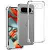 REY Cover in Gel TPU Anti-Shock per Google Pixel 9 PRO XL 5G, Morbido Silicone Custodie Protettivo Case, Anti-Scratch, Protettiva Sottile Back Cover