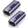 LUIRSAY USB C Kupplung, 2PCS USB C Female to Female Verbinder 8K@60Hz 40Gbps, USB C Buchse auf USB C Buchse mit PD100W,Thunderbolt 4/3 USB C auf USB C Adapter Kompatibel mit iPhone16/15