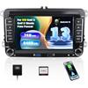 SIXWIN 2+64G Android 13 Autoradio con CarPlay/Android Auto per VW Golf 5 Golf 6 Polo Passat Tiguan Seat Touran, 7 Pollici Schermo Navigatore con WiFi Bluetooth RDS FM EQ 2USB Controllo del Volante
