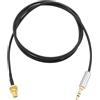 eMagTech Cavo di prolunga da SMA femmina a jack stereo TRS da 3,5 mm, lunghezza 1 m, per collegare una radio a onde corte o un ricevitore radio a un cavo coassiale coassiale per antenna