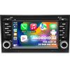 Gdienty Autoradio per Audi A4 S4 B6 B7 RS4, Sistema Android 12 2G 64G, Touchscreen IPS da 7 Pollici, Supporta Navigazione GPS Wireless CarPlay Android Auto WiFi Bluetooth RDS Radio FM
