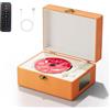 Yintiny Time Music Box lettore CD con altoparlanti per la casa (arancione)
