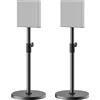 notiela Coppia di supporti per altoparlanti Sony Bravia Theatre Quad HT-A9M2 - Supporto audio surround regolabile in altezza per Sony HT-A9M2 con gestione cavi (solo supporto)