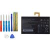 Vvsialeek Upplus L14D2P31, batteria di ricambio per Lenovo Tab 2 A10-70, Tab 2 A10-70F, con kit di attrezzi