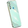 RankOne La Custodia del Telefono è Adatta per Redmi Note 8T (6.3 Inches), Case per Cellulare in Silicone con Telaio Galvanico - Verde