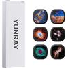 YUNRAY Galaxy Projector Disc - Diapositiva per proiettore Ultra HD, compatibile con YUNRAY Galaxy Projector Pro e modelli SKE-TKQ01 & BL-DQY02 (Pro Version) - Set di 6 Dischi
