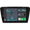 YUNTX [8GB+256GB] Android 14 Autoradio per Skoda Octavia (2014-2018)-[Incorporato Carplay/Android Auto/DSP/GPS]-10.1 Pollice IPS 2.5D Touch Screen-CAM+MIC-DAB/AHD Camera/Bluetooth 5.0/Mirror Link