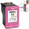 ELLENNE CARTUCCIA PER HP 305XL COLORE ENVY PHOTO 6420 DESKJET PLUS 4110 2720 2710