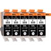Supply Guy 5 cartucce compatibile con Canon PGI-555 PGBK Nero per Pixma IX6800 Series IX6820 IX6850 MX720 Series MX725 MX920 Series MX922 MX925