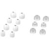 tecinity 7 Paia Auricolari di ricambio per Sony WF-1000XM3 / WF-1000XM4, 4 Misure Gommini in Silicone per Auricolari In-Ear (Bianco)