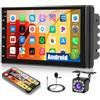 Inefala Autoradio 2 Din Android 15 con Bluetooth Vivavoce (1+16GB), 7 Pollici Touchscreen 2 Din Android Stereo Auto Supporta GPS/WiFi/Mirror Link/FM RDS Radio con Telecamera Posteriore