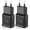 Kayshow 2 Pezzi Caricatore Presa USB, Carica Batterie Cellulare Trasformatore USB Alimentatore compatibile con Samsung Galaxy S8, S8+, S9, S10, S10 Plus, S10e, S7, S6, A50, A51, A30, A13, A03, Z Flip3