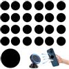 AzureRay Calamita per Cellulare Auto, 25 Pezzi Calamite Adesive Orbicolari 30mm, Placca Metallica Adesiva per Porta Telefono Auto, Nero, Forte Adesione