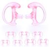 Zeadio Auricolare per Sorveglianza Nascosta, Inserti Auricolari Sostitutivi, Cuscinetti in Silicone con Forma per Orecchio per Tubo a Bobina Audio di Radiotrasmettitori Bidirezionali，Rosa