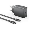 MKnenaJn 25 W Caricatore USB C AC Ricarica Rapida per Samsung Galaxy S25, S24, S23, S22, S21, S20+, FE, Ultra, A15, A54 5G, A55, A56, A34, A35, Note 20, 10, 9, con cavo 1.5M, Adattatore Super Fast Settore