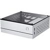 Goodisory A01 - Telaio in alluminio per computer HTPC Mini-ITX in vetro temperato argentato, per computer