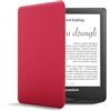 Forefront Cases Custodia per PocketBook Touch Lux 5, Lux 4, Touch HD 3 e PocketBook Color (2020) - Protettiva Custodia - Smart Auto Sveglia Sonno Funzione - Sottile, Leggero Cover - Rosso