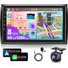 VECHTEL 6G 128G VECHTEL 9Autoradio Bluetooth per VW Beetle 2012-2018 Carplay Android Auto Wireless,Android 15,DSP EQ,Wifi GPS Navi,Mirror link,RDS/FM Radio con Retrocamera AHD