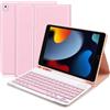 Lupxiu Custodia con tastiera per iPad da 10,2 pollici 9a generazione 2021/8a Gen 2020/7a generazione 2019, con slot per penna, spagnolo Ñ con penna wireless rimovibile (QWERTY) e magnetico sottile