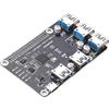 SEENGREAT Pi USB 3.2 Gen1 HUB HAT+ for Raspberry Pi — 4-Port USB 3.0 Expansion Board with EEPROM Auto Driver, Type-C External Power Input, Backward Compatible USB2.0/1.1, Status LEDs, Plug & Play
