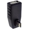 SYSTEM-S On The Go Host Cavo OTG Adattatore USB a Host Micro USB Maschio Adattatore Spina angolare a 90 °