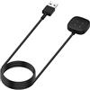 HOMTERN Caricabatterie magnetico per Fitbit Versa 4/Versa 3 e Sense 2/Sense, cavo di ricarica USB da 1 m, accessori per smartwatch