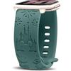 YealRed 20 mm Cinturino in Silicone per Amazfit Cheetah 2 Pro/Active 3 Premium/Active2 Square, Cinturino di Ricambio Femmina Incisione Cartoni Animati per Amazfit GTR Mini/GTS 4 Mini (Verde)